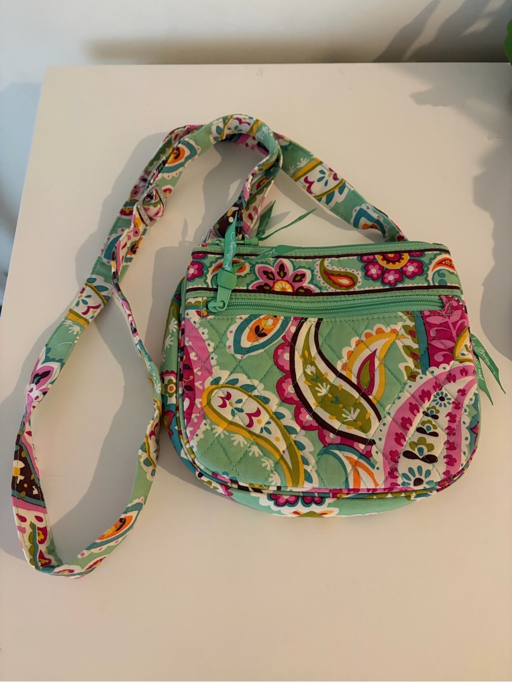 Vera Bradley - Tutti Frutti retired pattern. Multi Quilted Paisley Crossbody